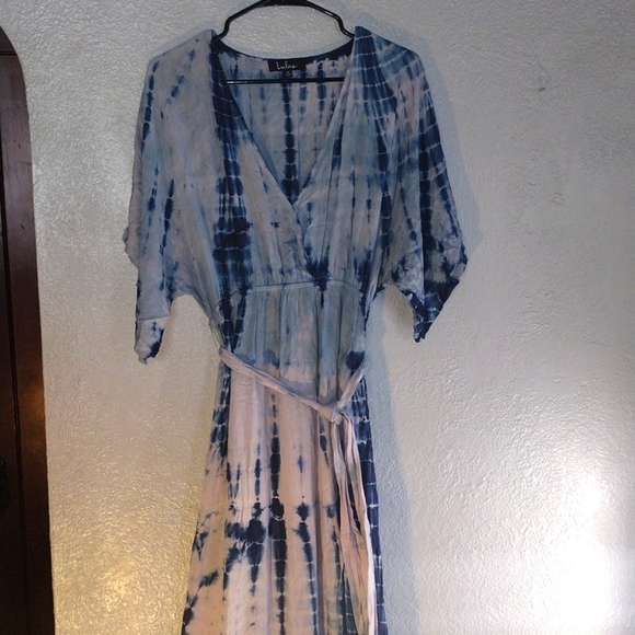 Lulu's Tie Dye Maxi Dress M - Picture 1 of 5